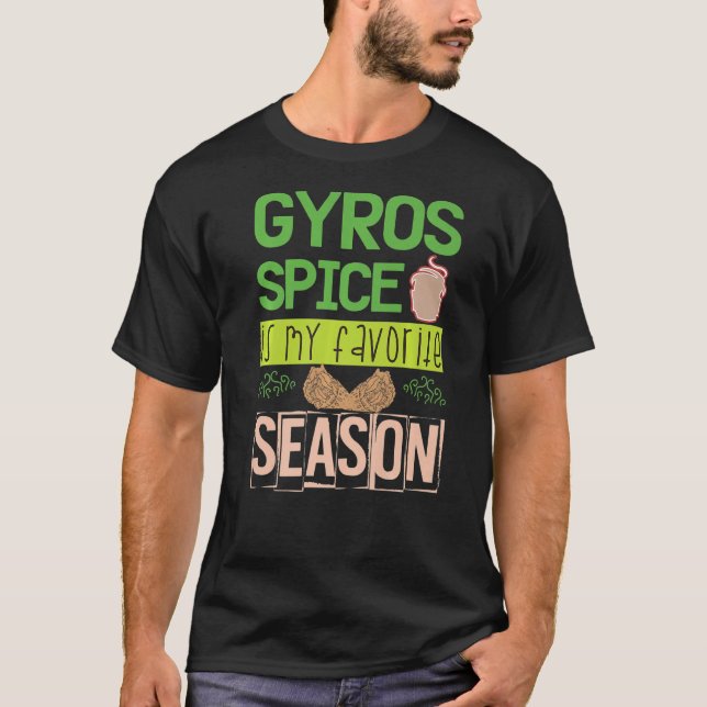 T-shirt GYROS Spice Is My Favori Season Griechenland tas (Devant)