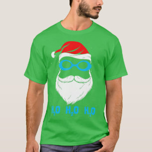 T-shirt H2o H2o H2o Santa Claus Natation Santa Hat Swimman
