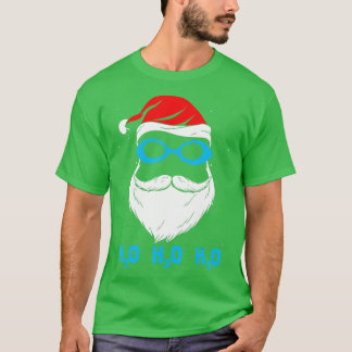 T-shirt H2o H2o H2o Santa Claus Natation Santa Hat Swimman