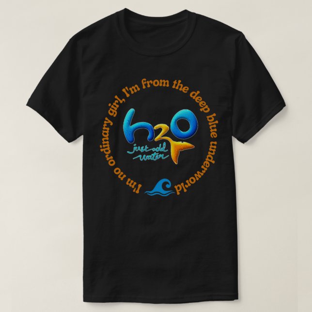 T-shirt H2O juste ajouter de l'eau ix27m pas de fille ordi (Design devant)
