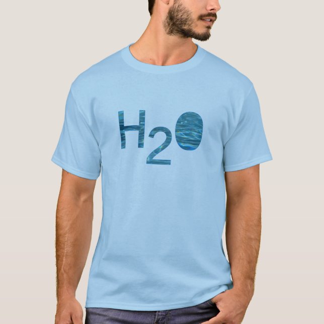 T-shirt H2O, l'eau (Devant)
