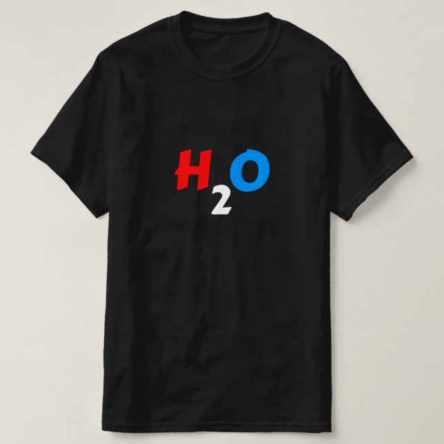 T-shirt H2O Spécialiste de l'eau (Design devant)