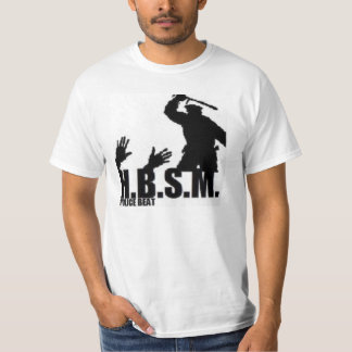 T-shirt H.B.S.M. La police a battu la chemise de logo