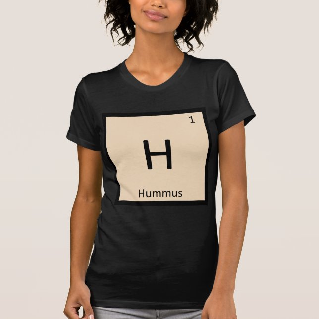 T-shirt H - Chimie des amuse-bouches hummus Tableau périod (Devant)