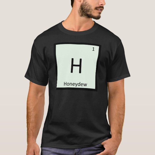 T-shirt H - Chimie du melon Honeydew Symbole du tableau pé (Devant)