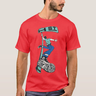 T-shirt H conception du skateboard de rue