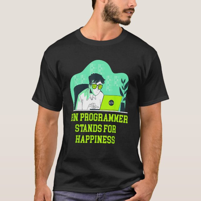 T-shirt H dans Programmeur signifie Memes de Bonheur (Devant)