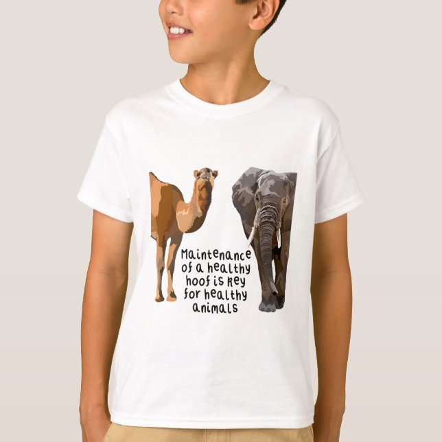 T-shirt H est pour Hoofcare (Devant)