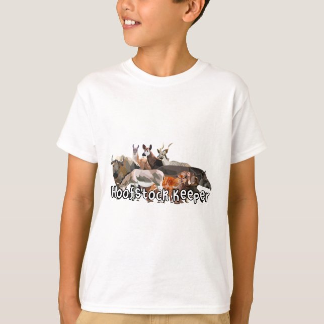 T-shirt H est pour Hoofstock Keeper (Devant)