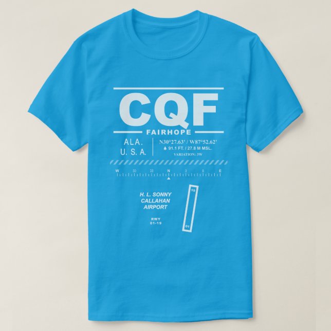 T-shirt H. L. Sonny Callahan Airport CQF (Design devant)