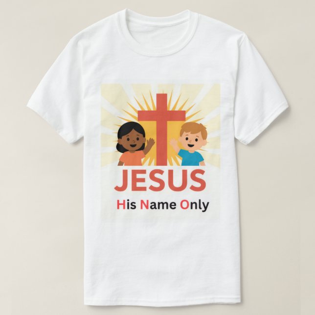 T-shirt H.N.O. - His Name Only (New Logo) (Design devant)