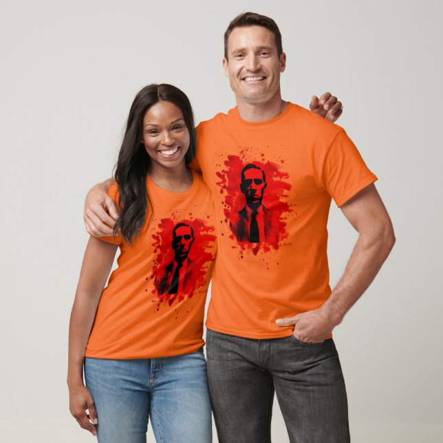 T-shirt H. P. Lovecraft Tribute (rouge) (Unisexe)