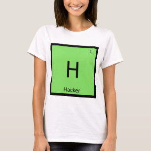 T-shirt H - Table périodique de chimie de pirate informati