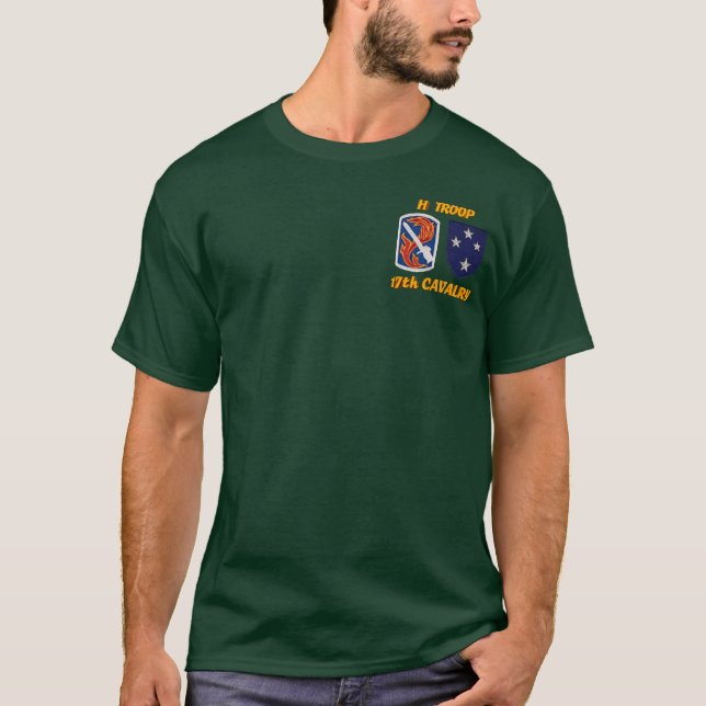 T-shirt H Troop 17th Cavalry VSR M113 ACAV Shirt (Devant)