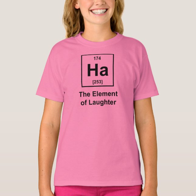 T-shirt Ha, l'élément du rire (Devant)