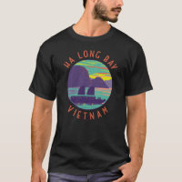 Ha Long Bay Vietnam Junk Boat Voyage Art Vintage