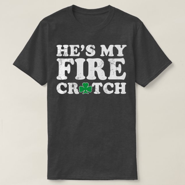 T-shirt Ha mon Jour de la Saint Patrick de point de feu ju (Design devant)