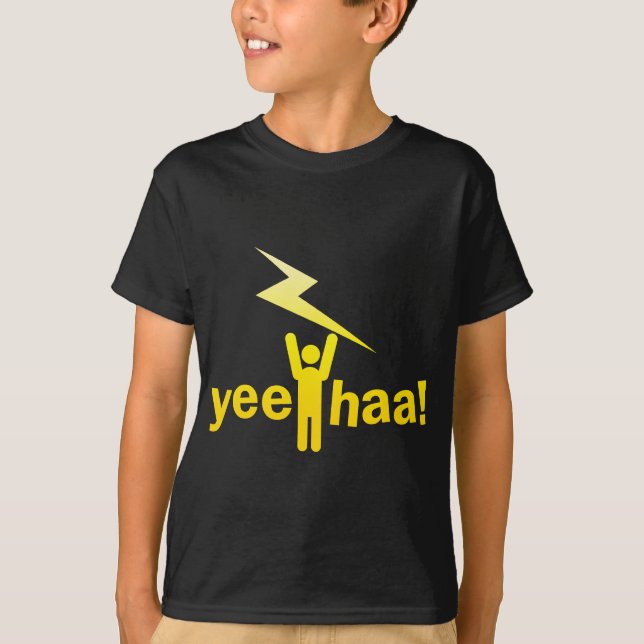 T-shirt haa de yee ! homme de foudre (Devant)