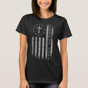 T-shirt Habemus Papam Pape Leo Xiv Église catholique Chris