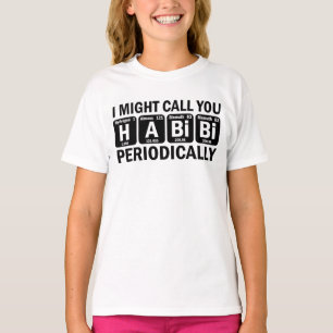 T-shirt Habibi Arabe Mot Libanais Mon amour Tableau Périod