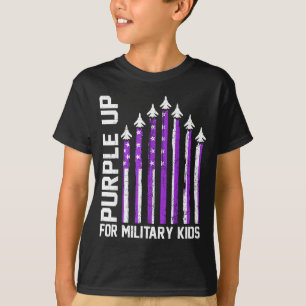 T-shirt Habille-toi en violet pour les enfants de militair