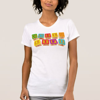 T-shirt Habillement de "blocs" de la vie d'enfant