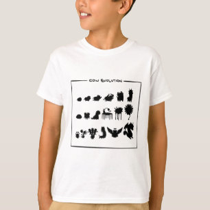 T-shirt Habillement de conception d'évolution de vache