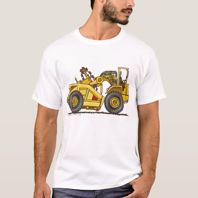 T-shirt Habillement de construction de grattoir de (Devant)