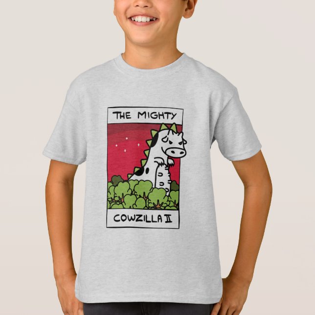 T-shirt Habillement de Cowzilla d'évolution de vache (Devant)