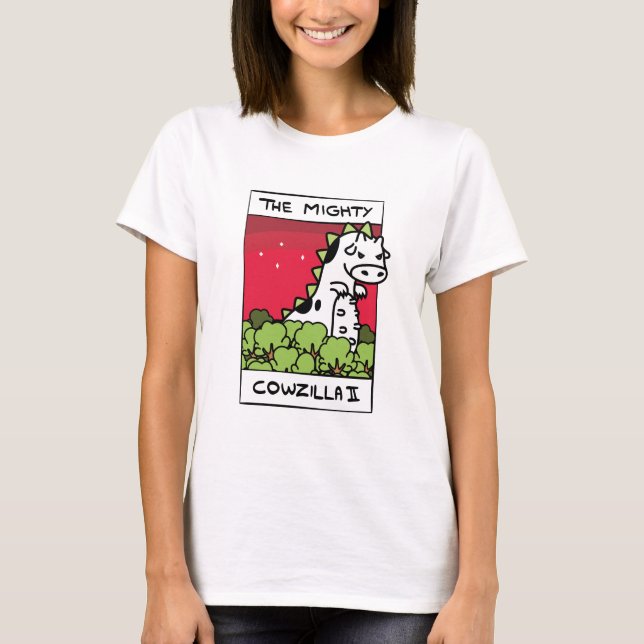 T-shirt Habillement de Cowzilla d'évolution de vache (Devant)