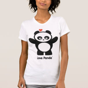 T-shirt Habillement de dames détruit par Panda® d'amour