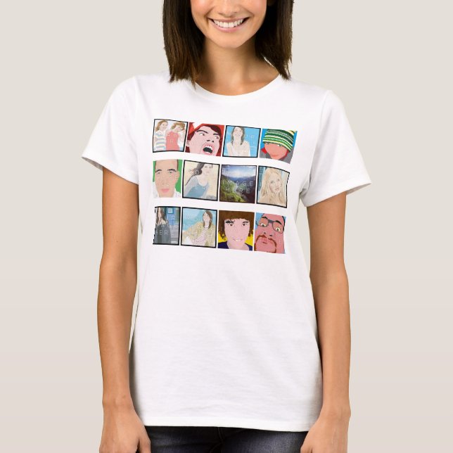 T-shirt Habillement de dames personnalisé par photo de (Devant)