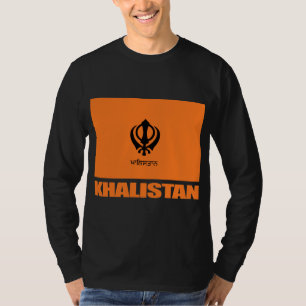 T-shirt Habillement de drapeau de Khalistan