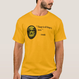 T-shirt Habillement de philosophie d'Aristote, citation