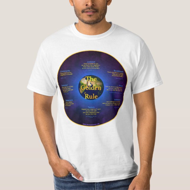 T-shirt Habillement de règle d'or (Devant)