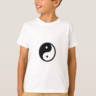 T-shirt Habillement de symbole noir et blanc de Yin/Yang