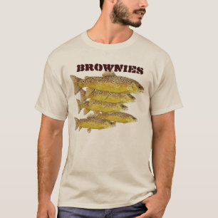 T-shirt Habillement de truite Brown de "brownie"