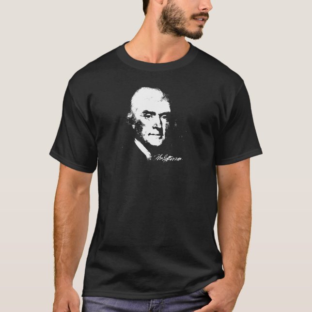 T-shirt Habillement d'obscurité de Thomas Jefferson (Devant)