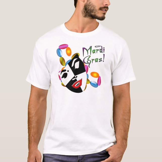 T-shirt Habillement et cadeaux de masque de mardi gras ! (Devant)
