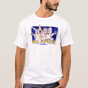 T-shirt Habillement mignon de lapins de lune de lapin de
