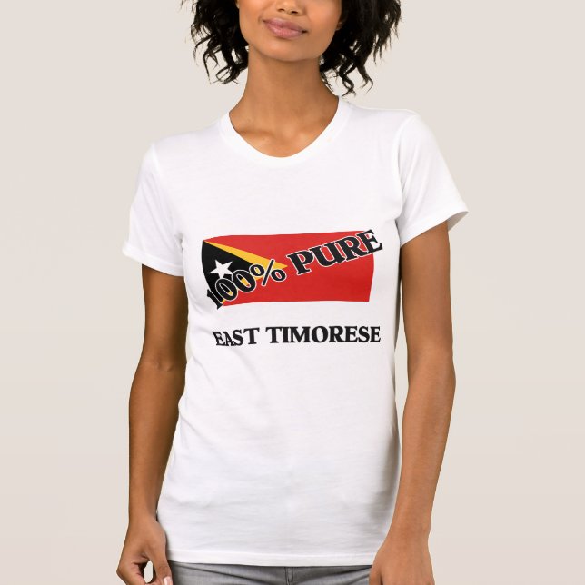 T-shirt HABITANT DU TIMOR ORIENTAL de 100 pour cent (Devant)