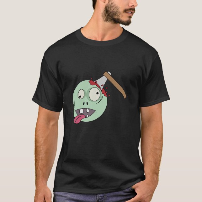 T-shirt Hache dans le zombi principal (Devant)