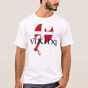 T-shirt Hache de drapeau de Viking Danemark du danois
