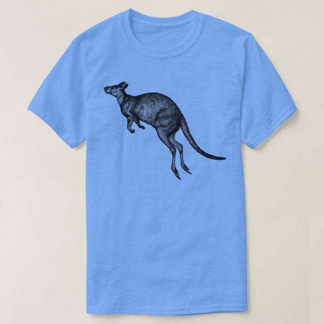 T-shirt Hacher l'impression Kangaroo (Design devant)