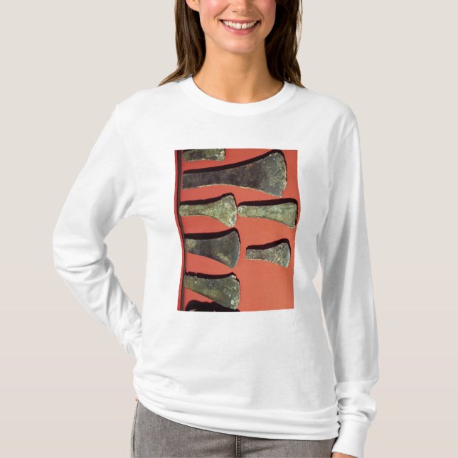 T-shirt Haches plates, préhistoriques (Devant)