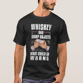 T-shirt Hachette Ax Liquor Whiskey Et Sharp Objects