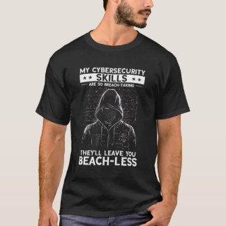 T-shirt Hacker Blanc Pour Le Cyber-Guerrier Et Hacker Éthi