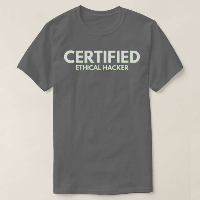 T-shirt Hacker éthique certifié (Design devant)