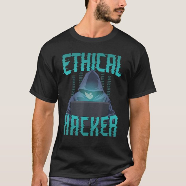 T-shirt Hacker éthique Cyber sécurité informatique informa (Devant)