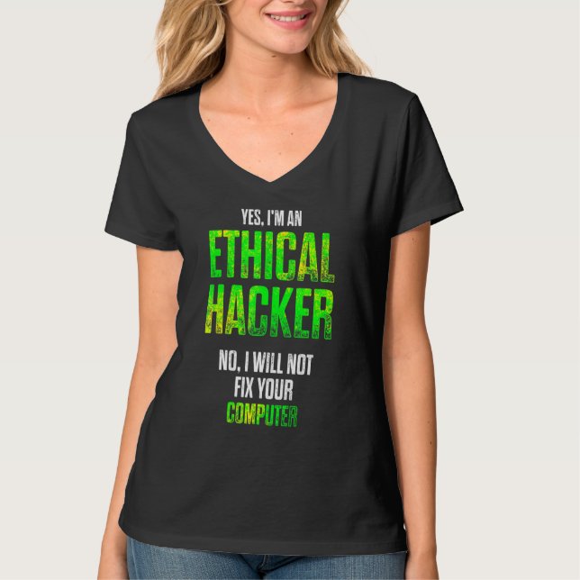 T-shirt Hacker éthique Cybersécurité It Pen Tester (Devant)
